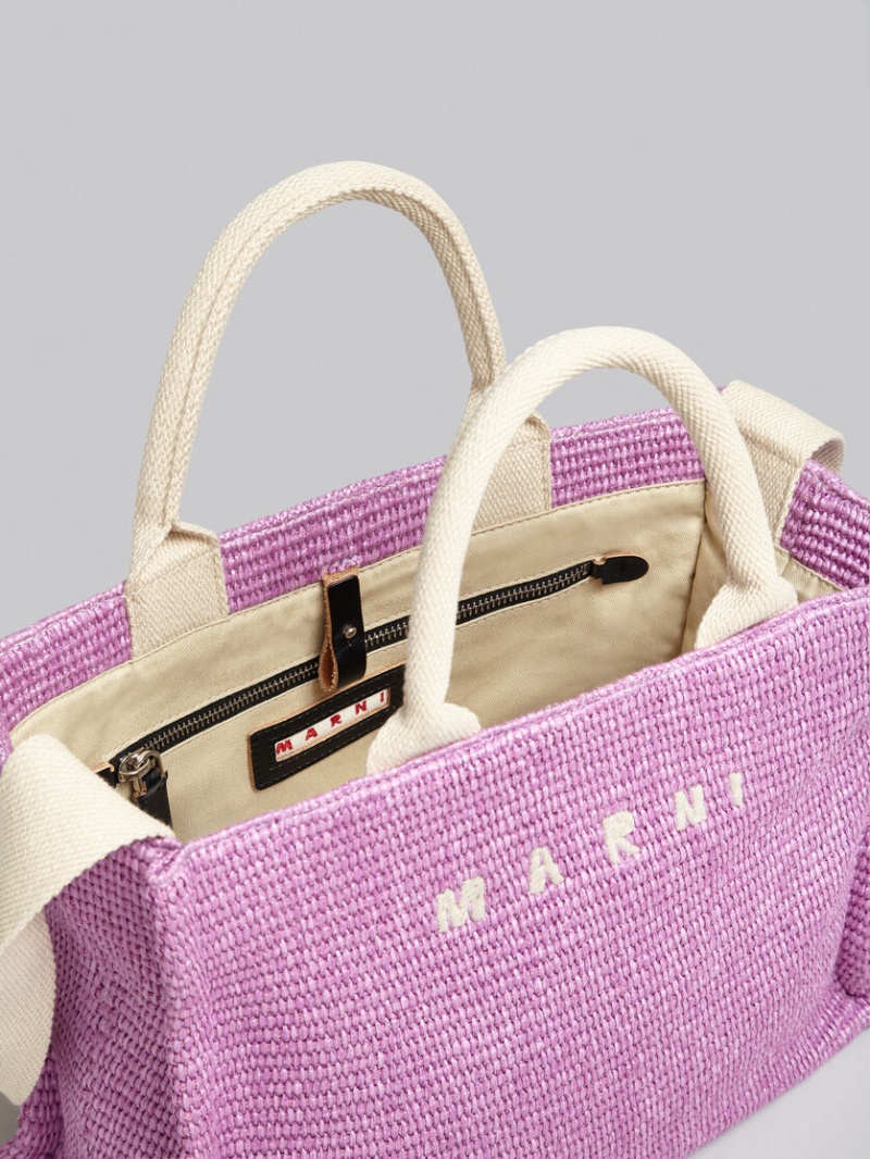 Marni Raffia Small Paars | DBEKV64887