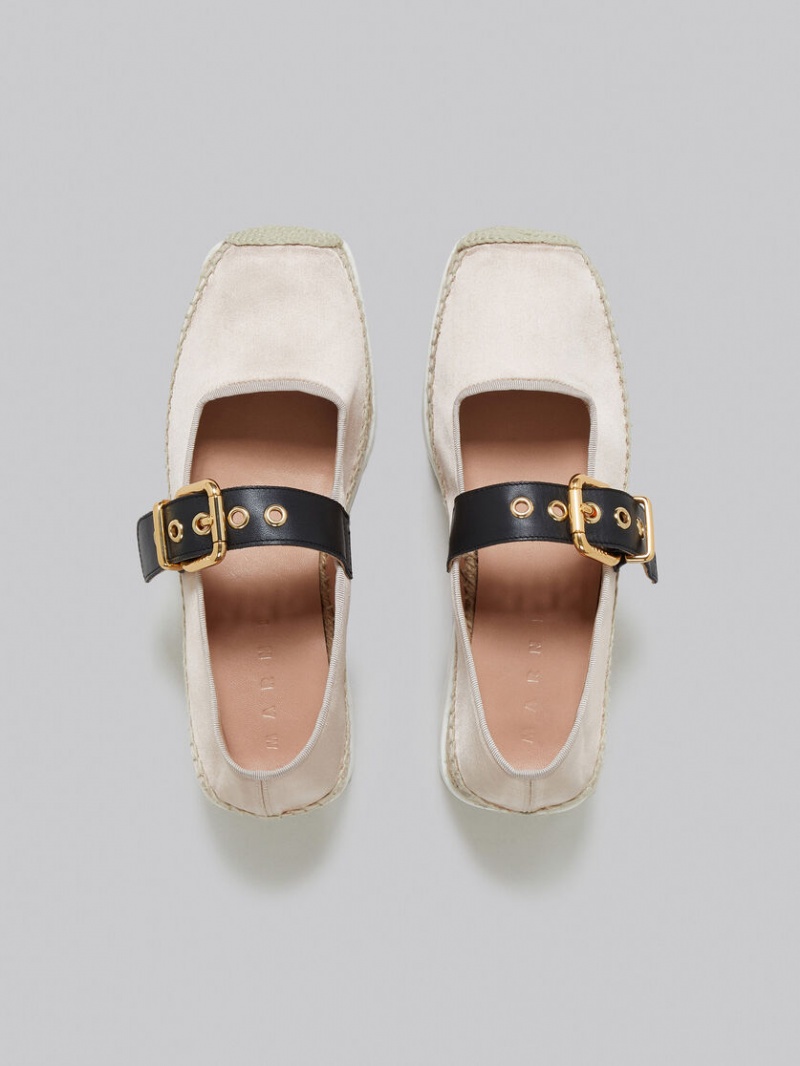 Marni Satin Petal Espadrillas Roze | UBEND16315