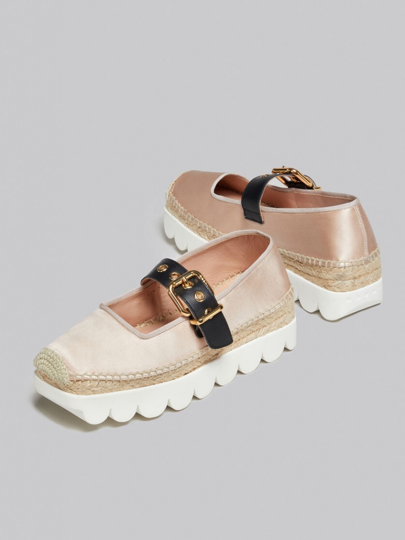 Marni Satin Petal Espadrillas Roze | UBEND16315