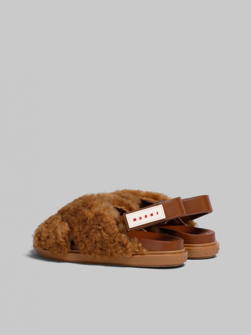 Marni Shearling Fussbett Bruin | BEICD82906