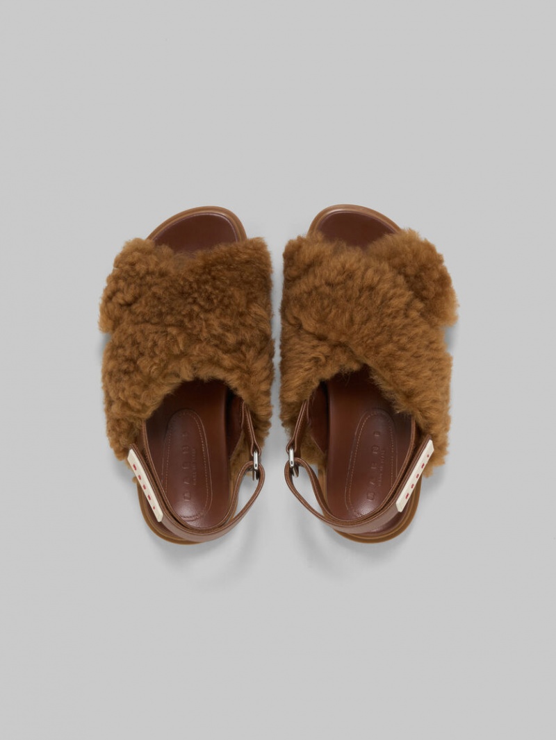 Marni Shearling Fussbett Bruin | BEICD82906