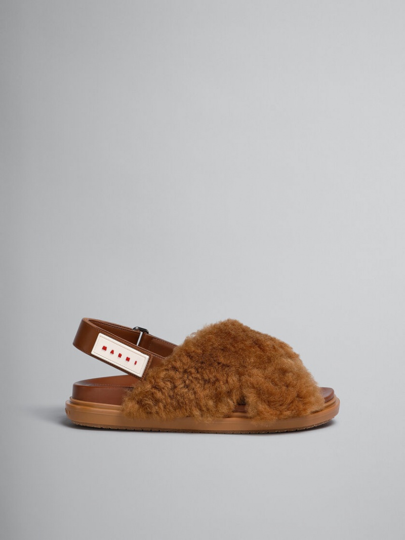 Marni Shearling Fussbett Bruin | BEICD82906