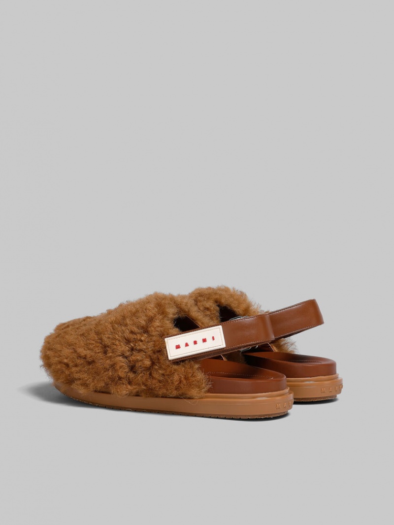 Marni Shearling Sabot Bruin | SBENY80266