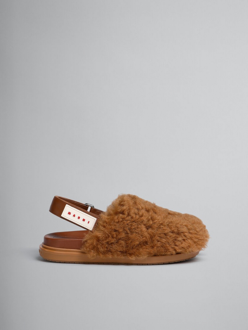 Marni Shearling Sabot Bruin | SBENY80266