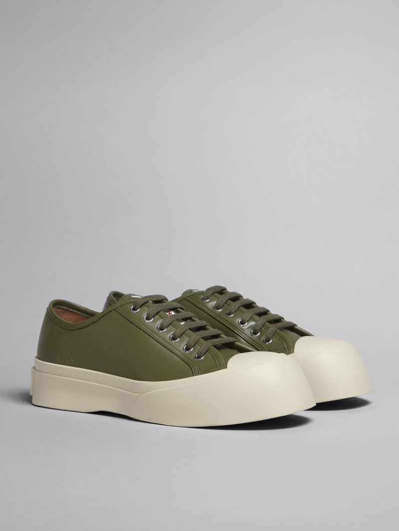 Marni Soft Calf Leren Pablo Sneaker Groen | GBEUC12335