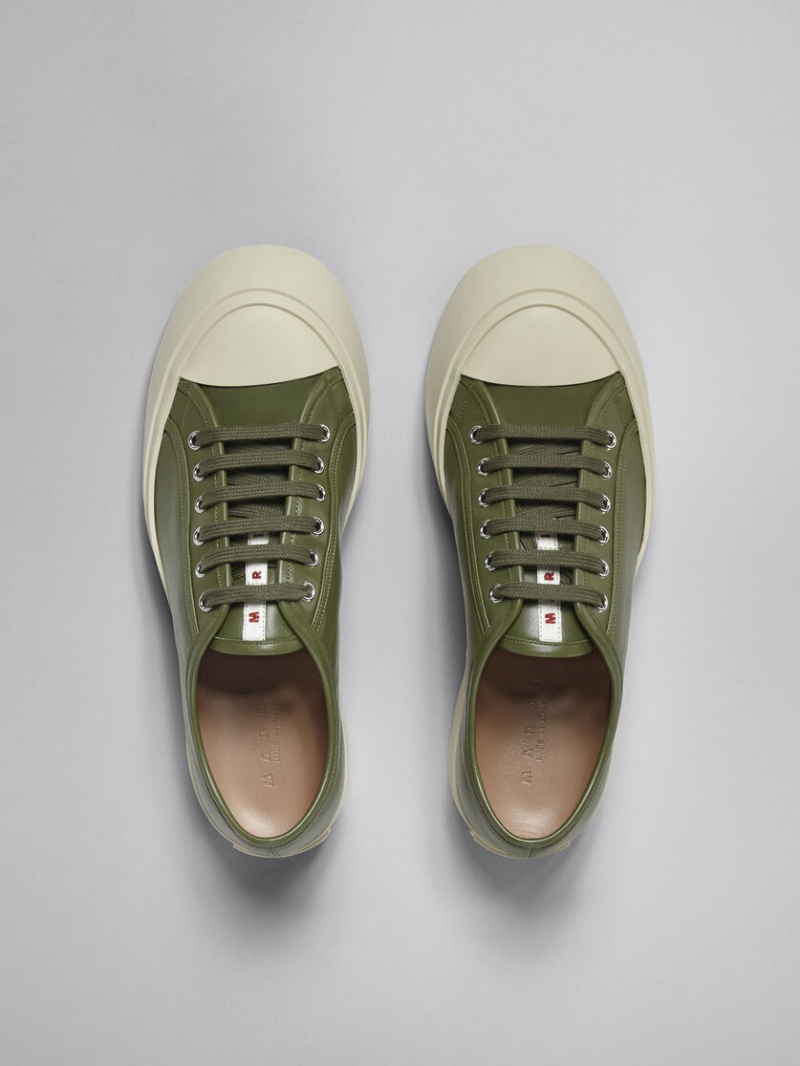 Marni Soft Calf Leren Pablo Sneaker Groen | GBEUC12335