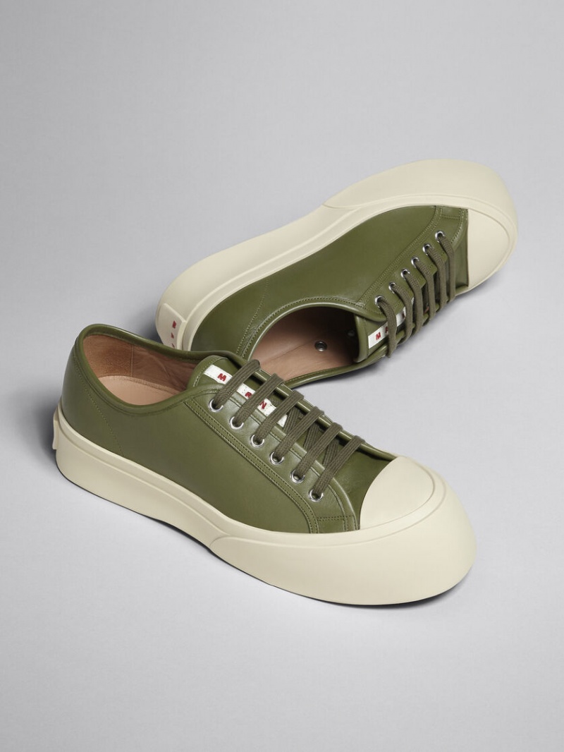 Marni Soft Calf Leren Pablo Sneaker Groen | GBEUC12335