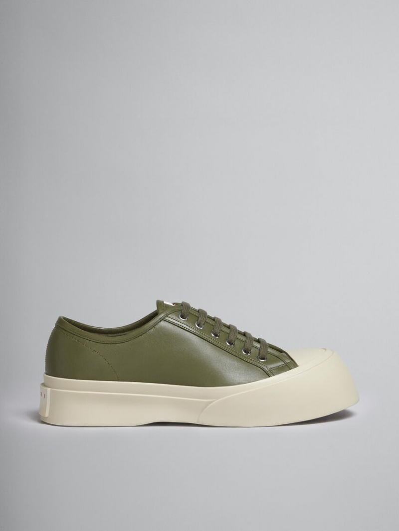 Marni Soft Calf Leren Pablo Sneaker Groen | GBEUC12335