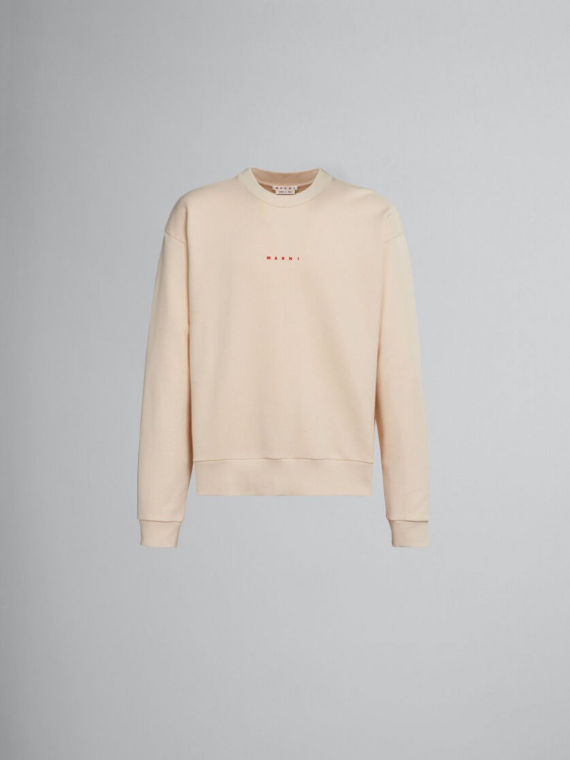 Marni Sweatshirt With Logo Wit | QBEUV17178