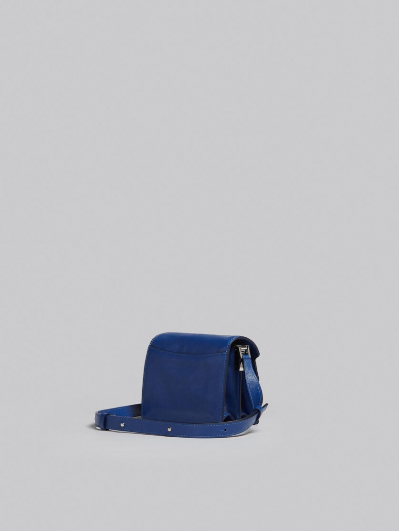 Marni Trunk Soft Mini Bag Leren Blauw | PBEQX94970