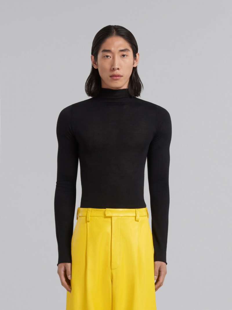 Marni Wol Turtleneck Jumper Zwart | BEXMI96821