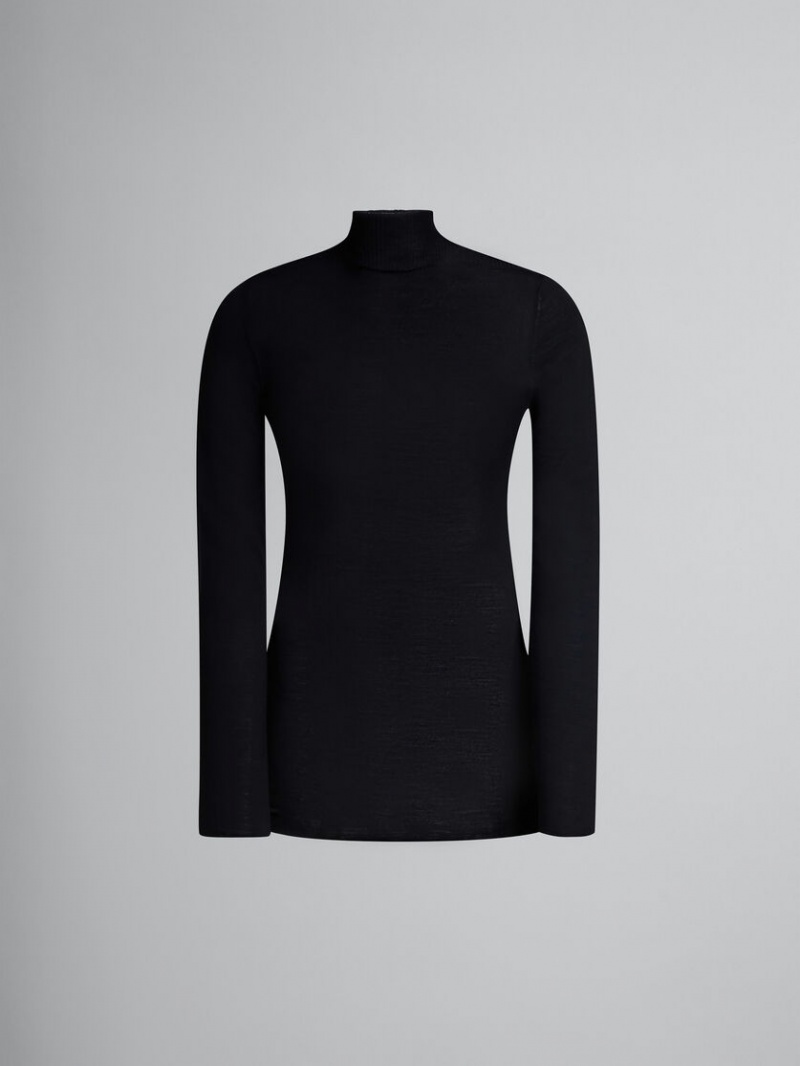 Marni Wol Turtleneck Jumper Zwart | BEXMI96821